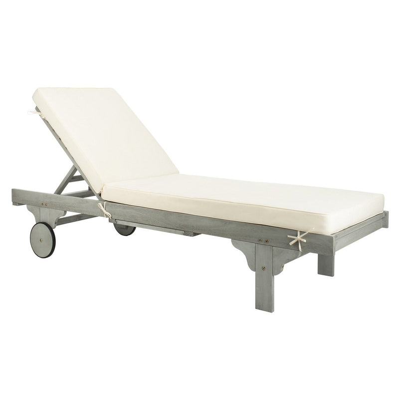 Hampton Chaise with Side Table - Ash Grey
