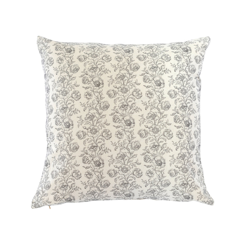 Mabel Lynn Pillow Cover - Charcoal