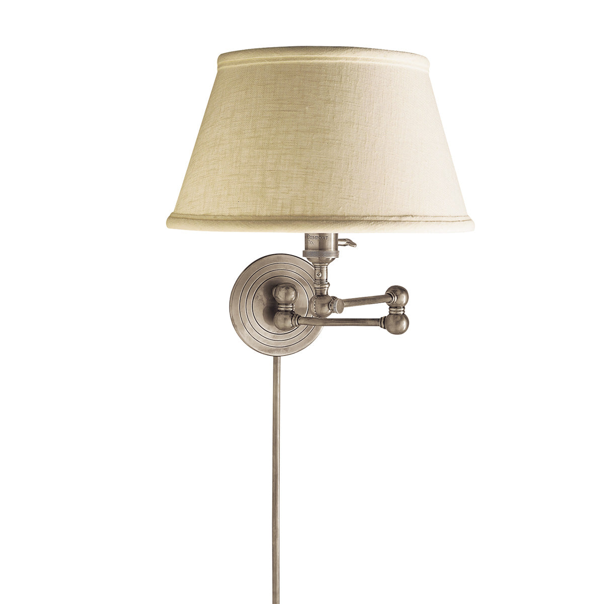 Boston Swing Arm with Linen Shade