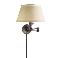 Boston Swing Arm with Linen Shade