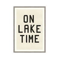 On Lake Time Framed Artwork