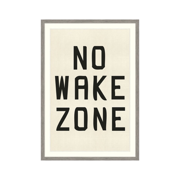 No Wake Zone Framed Artwork