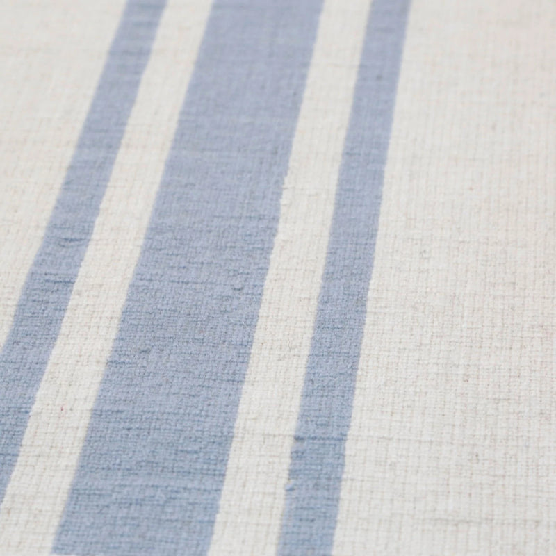 Aran Handwoven Rug - Blue Stripe