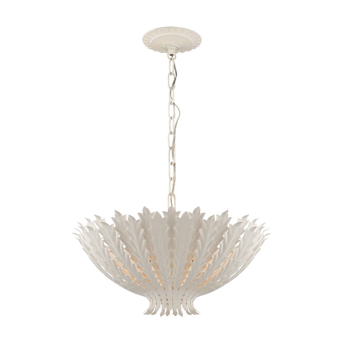 Hampton Chandelier in Plaster White