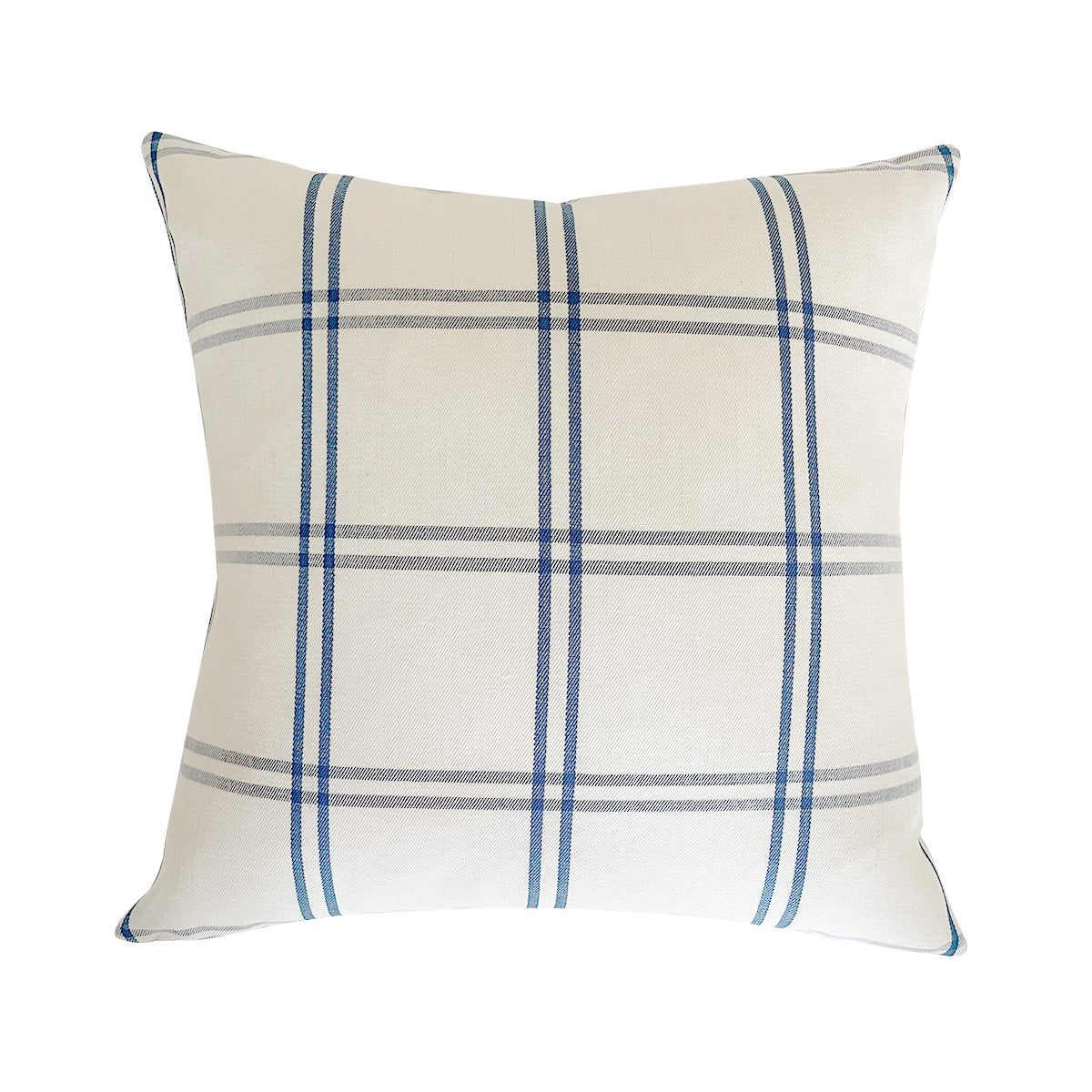 Navy 2025 plaid pillow